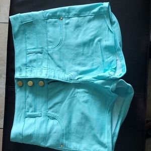 Refuge high waisted blue shorts
